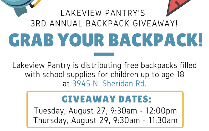 3rd Annual Backpack Giveaway Lakeview Pantry